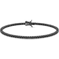 bracciale tennis nero uomo 1one