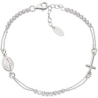 bracciale tennis rosario in argento amen 
