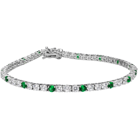 Bracciale tennis uomo in argento 925