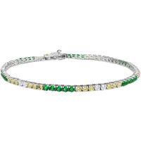 bracciale tennis uomo in argento 925