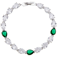 bracciale tennis zirconi bianchi/verdi ottaviani 