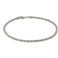bracciale torchon in oro bianco 9 kt 