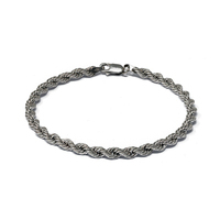 bracciale torchon in oro bianco 9kt  