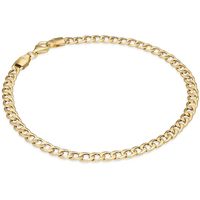bracciale uomo a catena grumetta in oro 9 kt