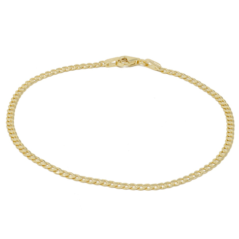 Bracciale uomo a catena grumetta in oro 9 Kt