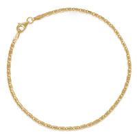bracciale uomo a catena traversino in oro 9 kt