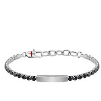 bracciale uomo acciaio e zirconi sector tennis 