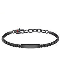bracciale uomo acciaio e zirconi sector tennis