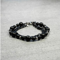 bracciale uomo chain nero antica murrina uomo