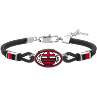 bracciale uomo con logo centrale ac milan lowell