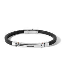 bracciale uomo gioielli comete zip ubr 657