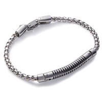 bracciale uomo in acciaio yes i am