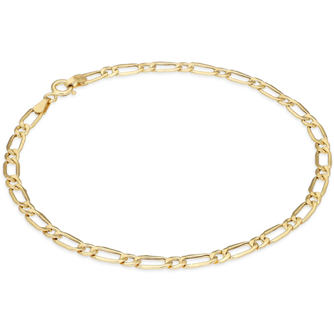 Bracciale uomo vuoto in oro giallo 9 kt