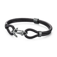 bracciale con chiusura a forma di ancora pvd gun c