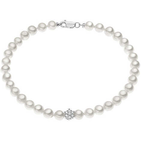 BRACCIALE DI PERLE CON DIAMANTE