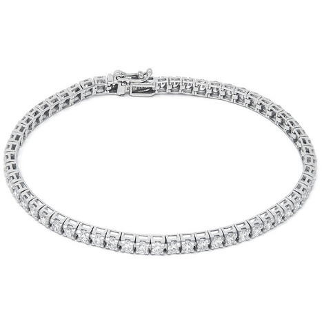 Bracciale tennis in oro bianco 9kt con diam 3,00ct