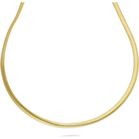 catena snake piatta in argento 925 gold