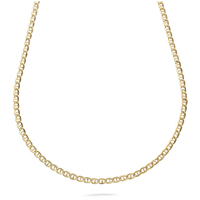 catena uomo vuota in oro giallo 9 kt