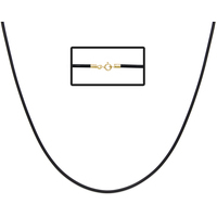 collana in caucci� nero con chiusura in oro18kt