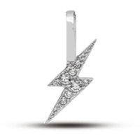 charms fulmine sarnioro in argento 925 e pietre
