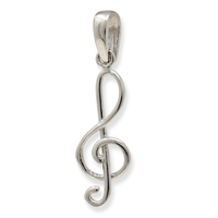 ciondolo chiave di violino in oro 9 kt