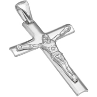 ciondolo croce con cristo in argento 925