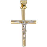 ciondolo croce in oro 9 kt