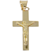 ciondolo croce in oro 9 kt