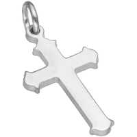 ciondolo croce liscia in argento 925