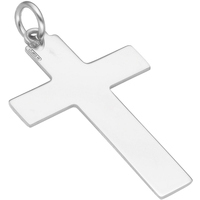 ciondolo croce liscia in argento 925