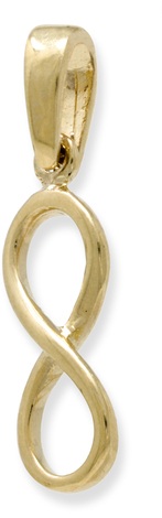 Ciondolo infinito in oro 9 Kt 