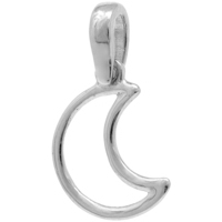 ciondolo luna in oro 9 kt 