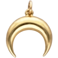 ciondolo luna in oro giallo 9 kt