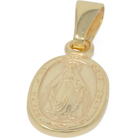 ciondolo medaglia miracolosa in oro 9kt