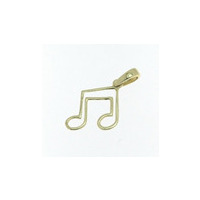 ciondolo nota musicale in oro giallo 9 kt