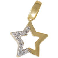ciondolo stella in oro 18 kt e pietre