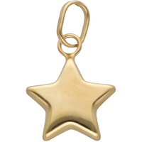ciondolo stella in oro giallo 9 kt