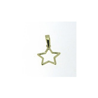 ciondolo stella in oro giallo 9 kt
