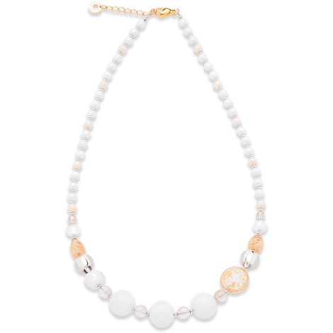 Collana Antica Murrina in metallo e vetro murano