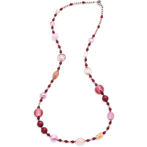 Collana Antica Murrina in metallo e vetro murano