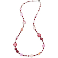 collana antica murrina in metallo e vetro murano