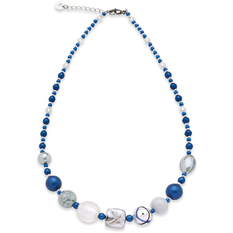 Collana Antica Murrina in metallo e vetro murano