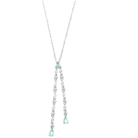 collana a catena con centrale zirconi da donna sp