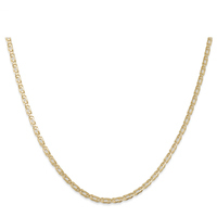 collana a catena groumette in oro 18 kt.