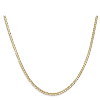 collana a catena groumette in oro 18 kt.