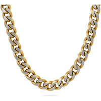 collana a catena grumetta in acciaio gold sognami