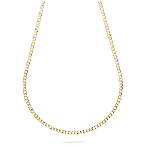 EDELIND Catenina modello Doppia grumetta Donna in oro giallo,8 carati 333, largh. 2,1 mm, p. 2.4 g, lungh. 42 cm, con chiusura ad aragosta, marchio di garanzia made in Germany