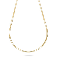 collana a catena grumetta in oro giallo 18 kt