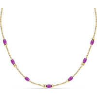 collana a catena in acciaio con pietre morellato 