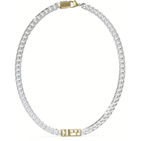 collana a catena in acciaio guess